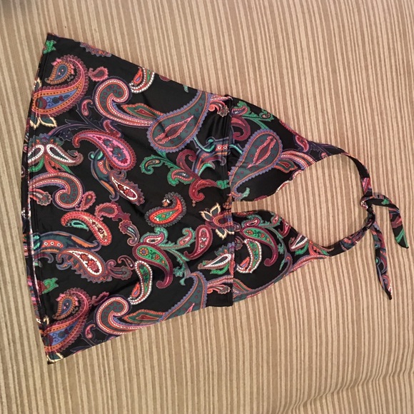 Victoria's Secret add-a-cup size halter tankini L