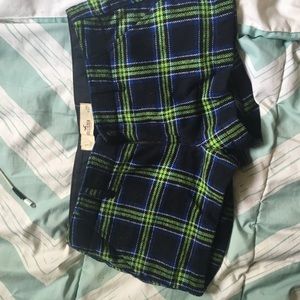 Plaid hollister shorts
