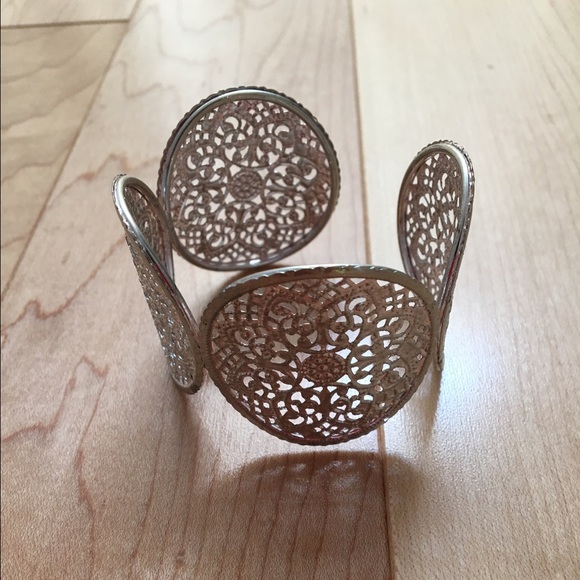 Silver bangle bracelet