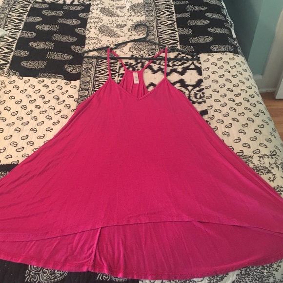 Hot Pink Jolie Brand Flowy Tank