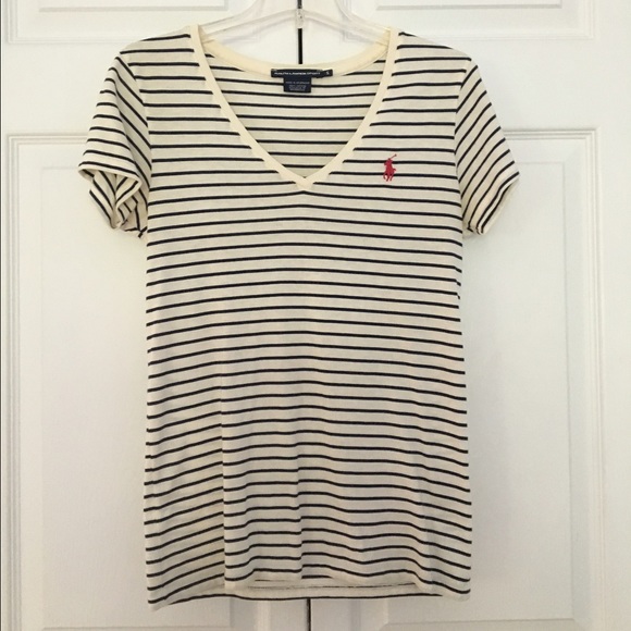 Ralph Lauren striped v neck t-shirt