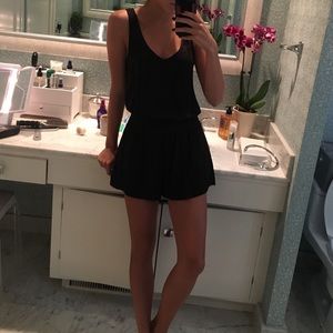 Black flowy romper