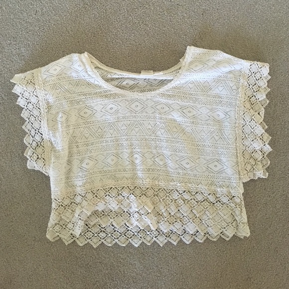 Roxy Crochet Crop Top - Picture 1 of 1