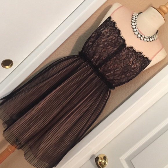 💟💟{HP}!!!💟💟 Black & Beige lace cocktail dress