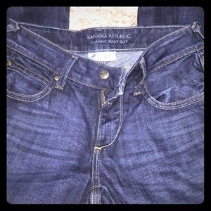 Banana Republic Classic Boot Cut dark wash jeans