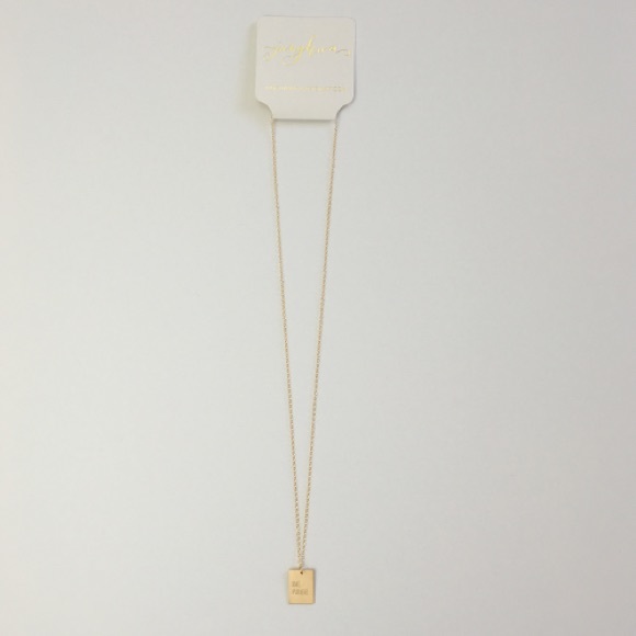 Be Free Gold Necklace - Picture 2 of 2