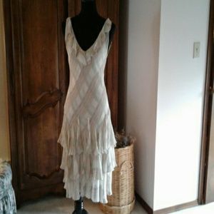 RL Romantic seafoam green soft pink plaid silk