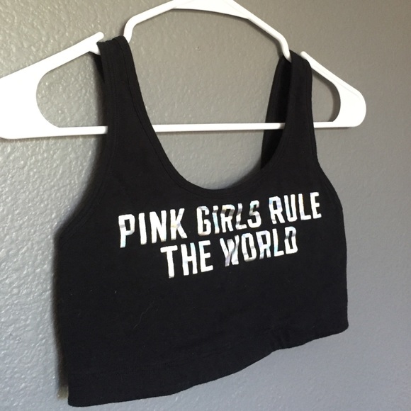 Victoria's Secret PINK NATION LE black bralette