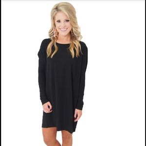 Long sleeve black PIKO dress