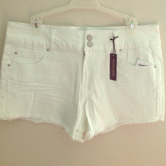 Refuge mid-rise denim shorts