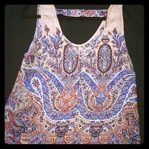 MODCLOTH SOFT MULTI COLOR PAISLEY TANK
