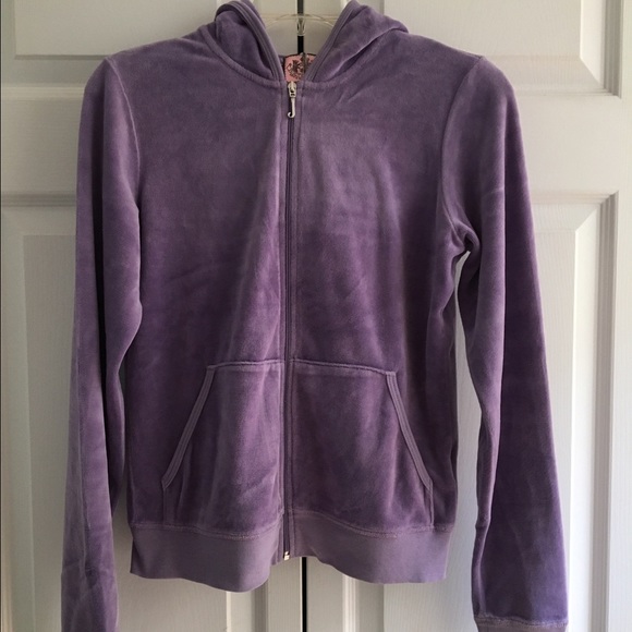 Juicy couture solid velour tracksuit top