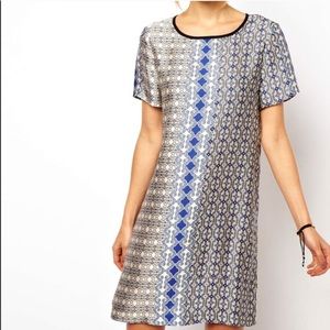 Asos Blue Mosaic Shift