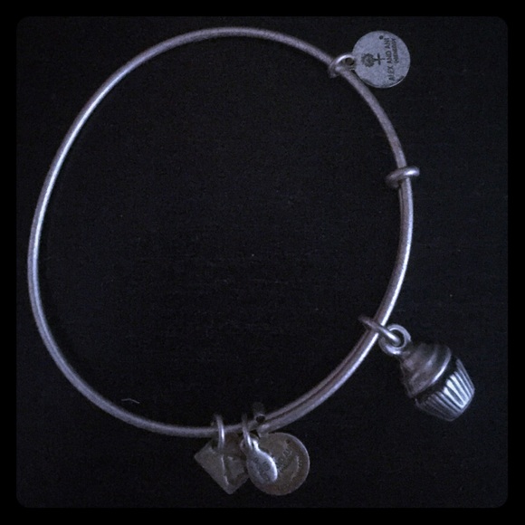 Silver Cupcake Alex & Ani Bracelet