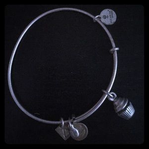 Silver Cupcake Alex & Ani Bracelet