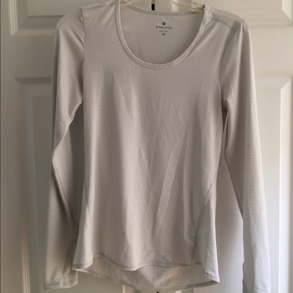 Athleta striped athletic top