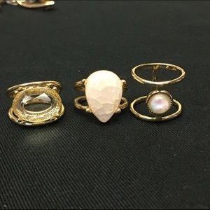 3 Gold & Gem Rings