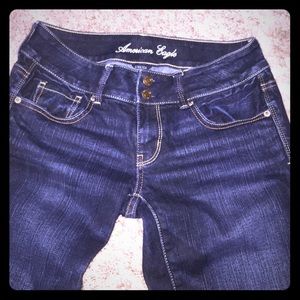 American Eagle Stretch Artist denim crops