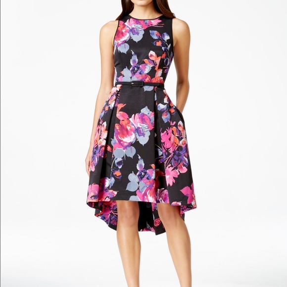 Vince Camuto Floral High Low Dress