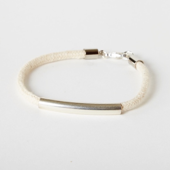 Rope and Silver Bracelet - Picture 2 of 2