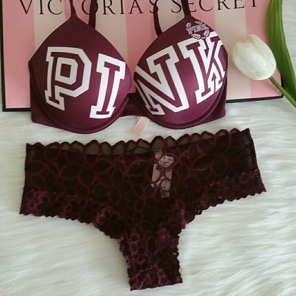 LAST LOWEST NEW NEVER WORN PINK VS BRA AND PANTY. - Picture 3 of 3