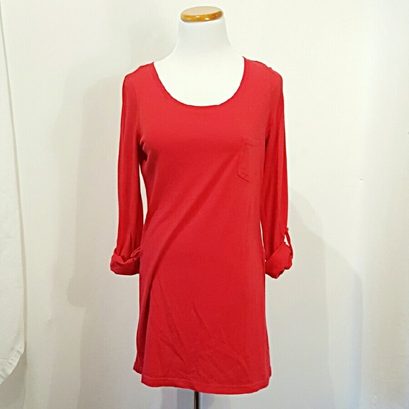 Firecracker Red T-shirt Dress - Picture 5 of 5