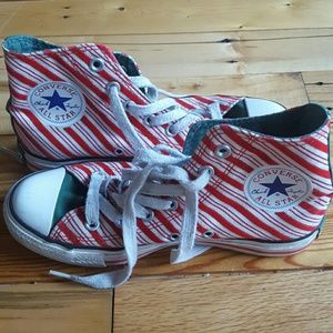 Converse All Star Hi Top Candy Cane Stripes