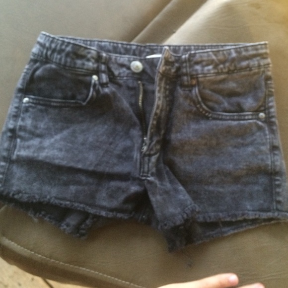 Faded black Jean shorts
