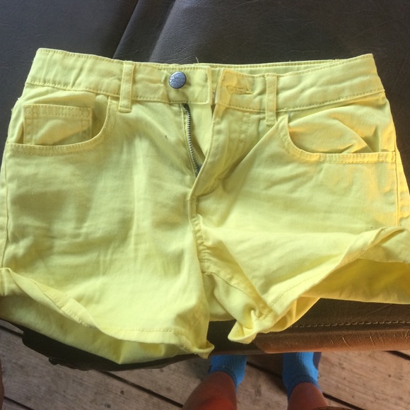 Yellow Jean shorts from H&M.