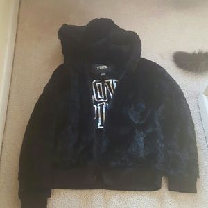 PINK  Victoria Secret Giant fluffy fur coat