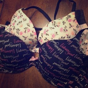 Victoria's Secret cotton push up bras