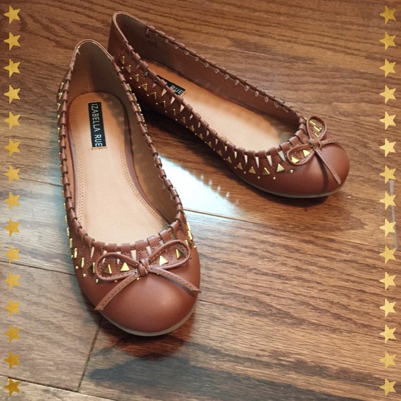 Izabella Rue Shoes - DONATED Izabella Rue - Cognac Tan Flats