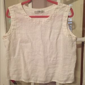 White summer cotton top