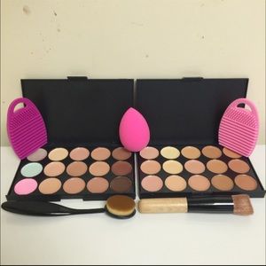 2 Contour Set+Brush+Blender+Oval Brush+2 Cleaners