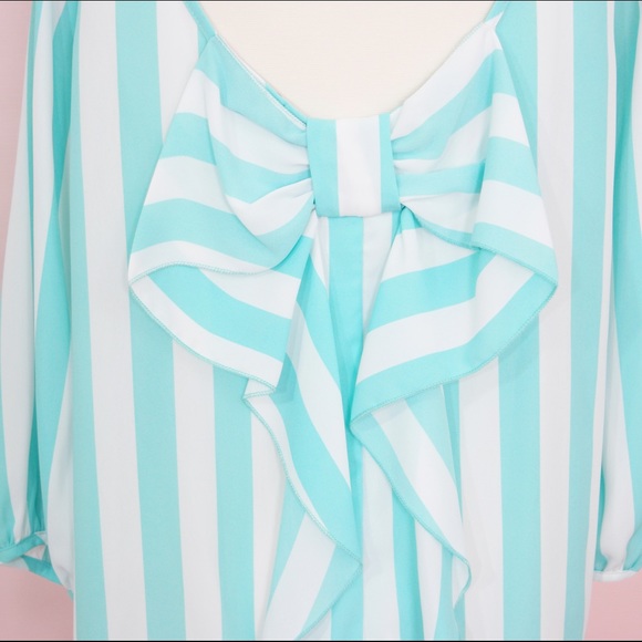 Necessary Clothing Back Bow Blouse - Picture 4 of 4