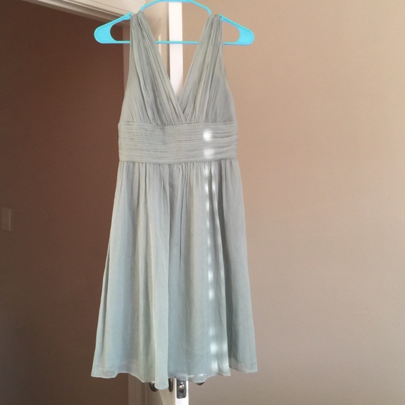 J Crew dusty shale short bridesmaid dress