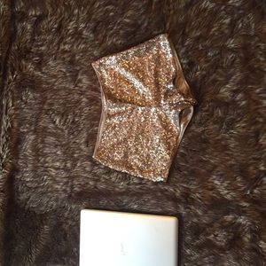 Sequin shorts!