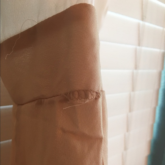 NWT White and Beige Dress - Picture 4 of 4