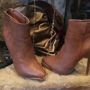 Charming Charlie Shoes - Brand new camel colored booties