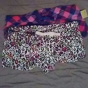 TWO Plush Pairs of PJ shorts!