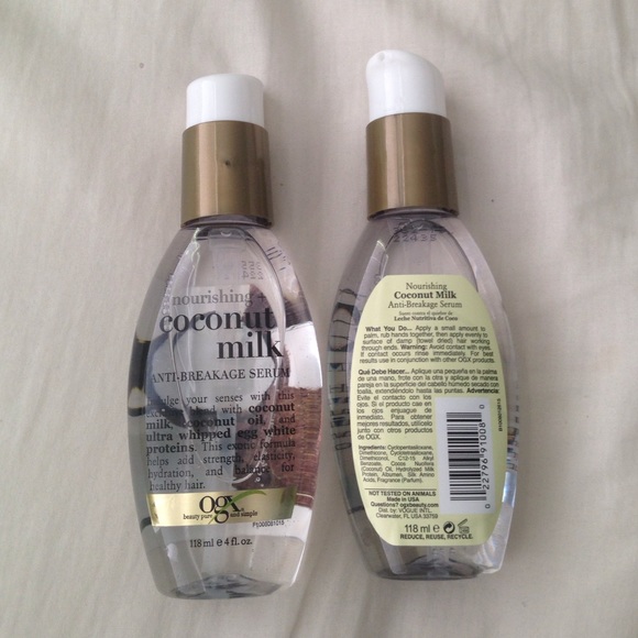 OGX Coconut Milk Anti-Breakage Serum- $6 a bottle