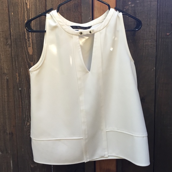White Zara tank