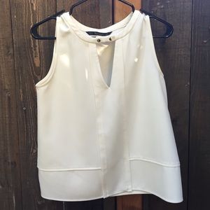 White Zara tank