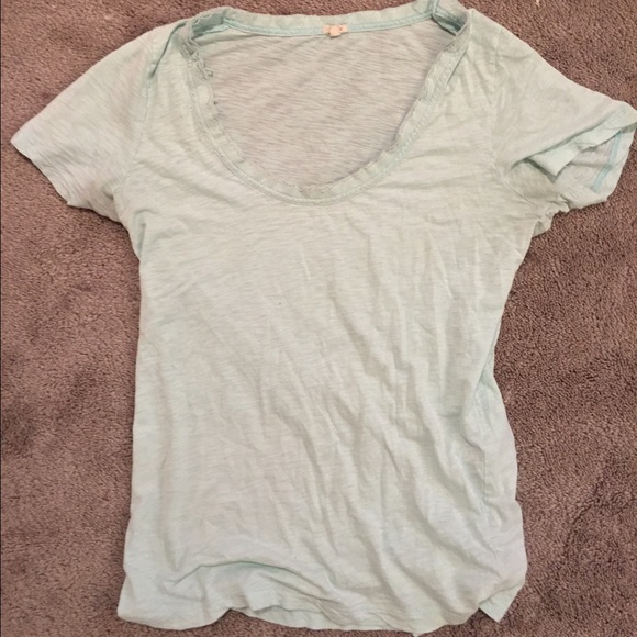 J.crew light blue scoopneck t-shirt