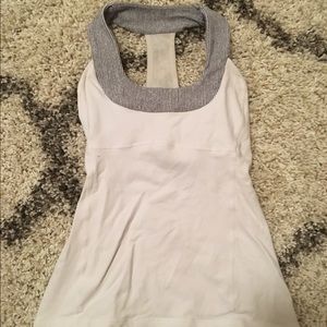 Lululemon size 6 white halter power tank