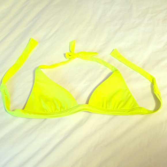 J CREW NWOT Bikini Top Bright Yellow