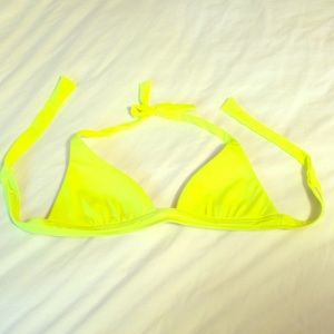 J CREW NWOT Bikini Top Bright Yellow