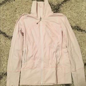 Lululemon pink size 4 scuba zip up sweatshirt