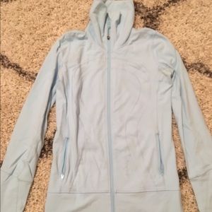 Lululemon size 6 blue scuba zip up hoodie