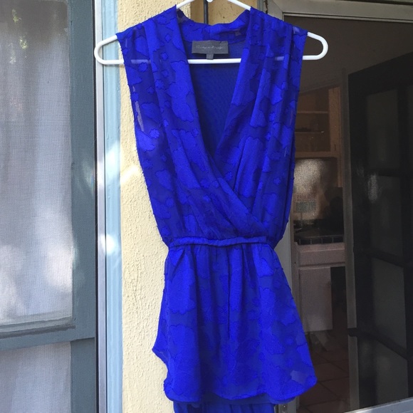 Cobalt blue lace Cami bought at Anthropologie